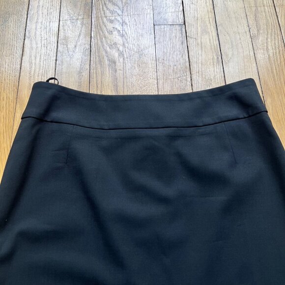 Boss Hugo Boss Size 4 Black Charcoal Veronice Wool Blend Straight Pencil Skirt - Picture 7 of 15